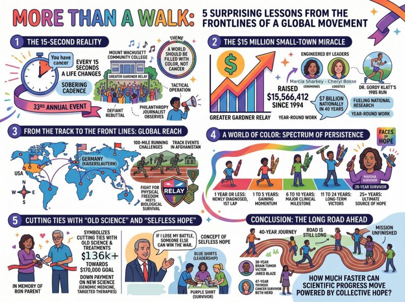 Greater Gardner Relay for Life Juen 2026 Infographic