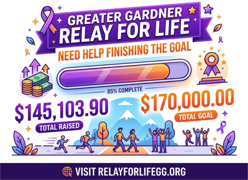 Greater Gardner Relay for Life goal